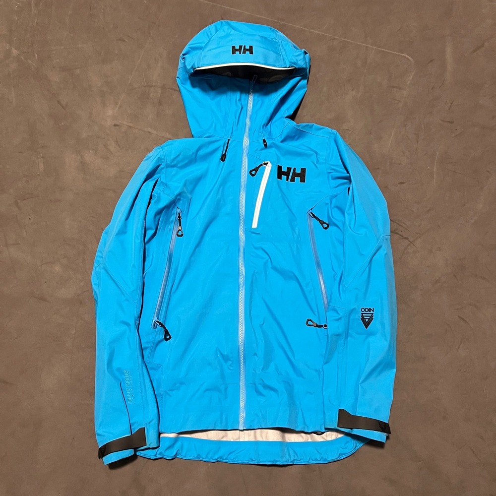 Helly Hansen Odin 9 Worlds 2.0 Waterproof Hardshell Jacket Womens Small Blue